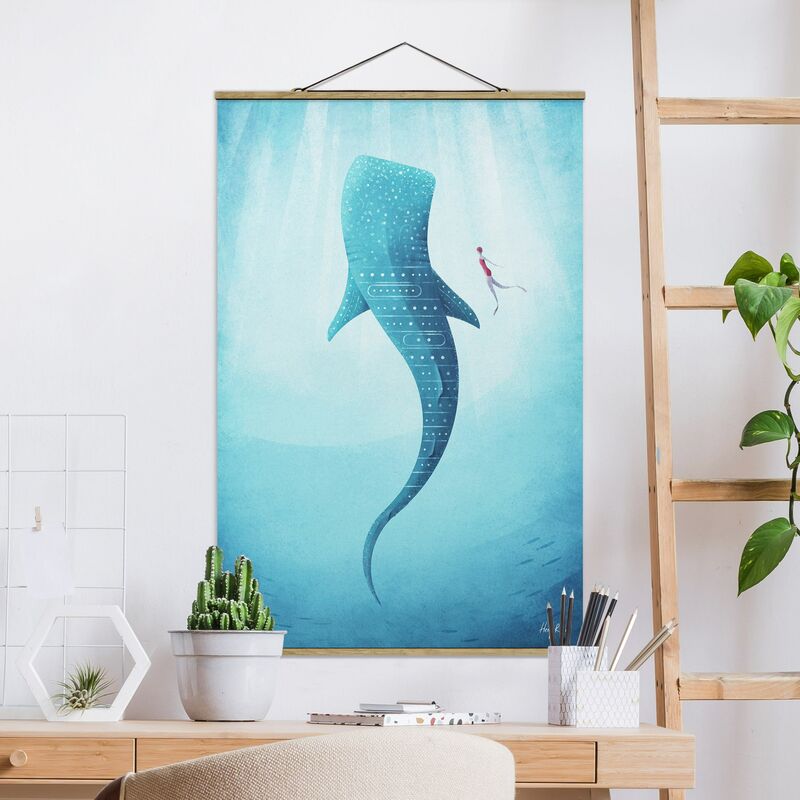 

Imagen de tela - The Whale Shark - Alto 3:2 Dimensión LxA: 75cm x 50cm