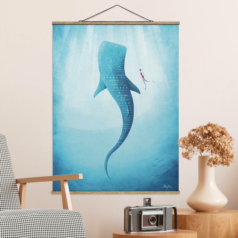 

Imagen de tela - The Whale Shark - Alto 4:3 Dimensión LxA: 133.5cm x 100cm