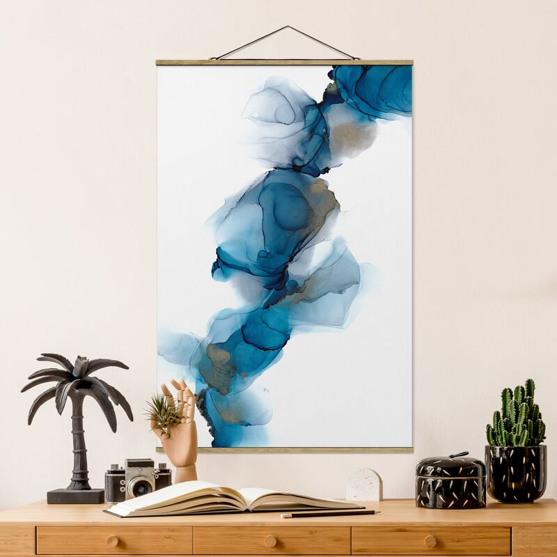 

Imagen de tela - The Wind's Path Blue And Gold - Alto 3:2 Dimensión LxA: 75cm x 50cm