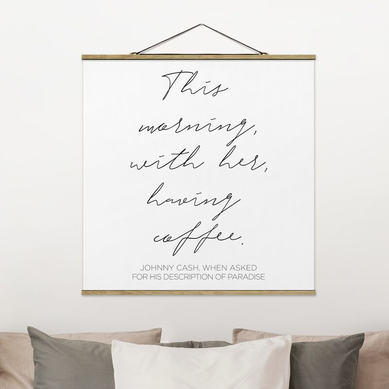 

Imagen de tela - This Morning With Her Having Coffee - Cuadrado 1:1 Dimensión LxA: 50cm x 50cm