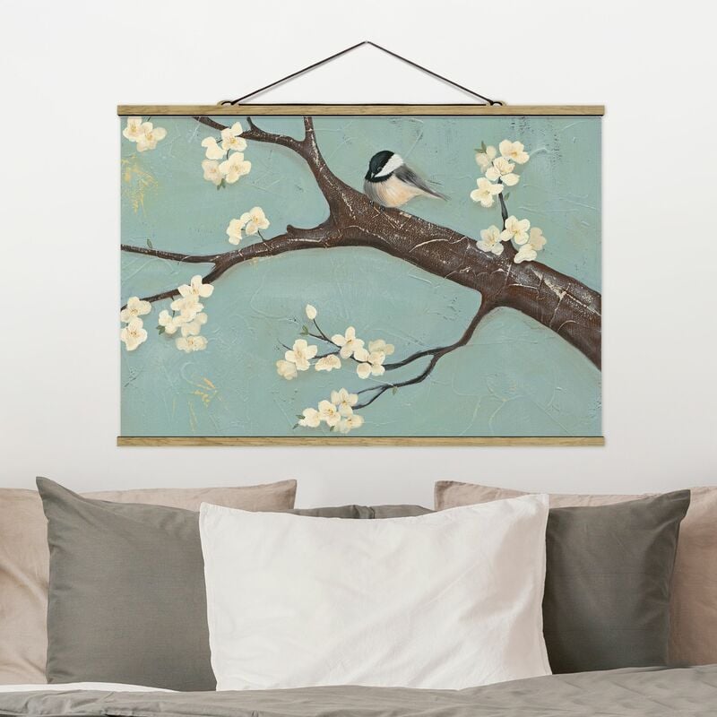 

Imagen de tela - Titmouse On Cherry - Apaisado 2:3 Dimensión LxA: 66.5cm x 100cm