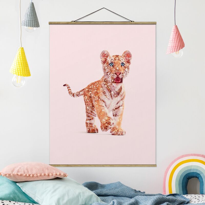 

Imagen de tela - Tiger With Glitter - Alto 4:3 Dimensión LxA: 133.5cm x 100cm