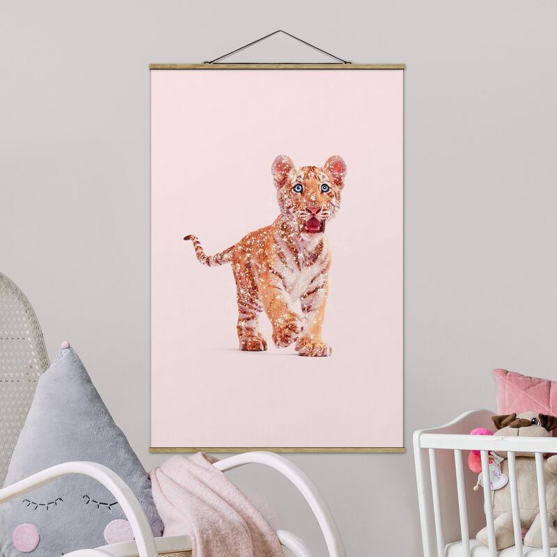 

Imagen de tela - Tiger With Glitter - Alto 3:2 Dimensión LxA: 150cm x 100cm