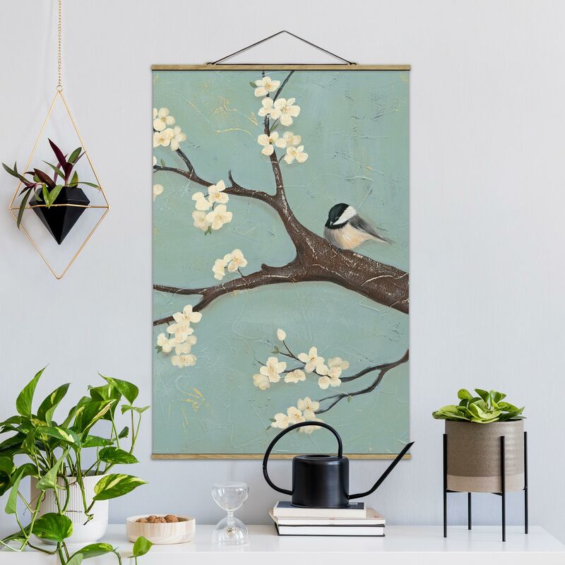 

Imagen de tela - Titmouse On Cherry - Alto 3:2 Dimensión LxA: 120cm x 80cm