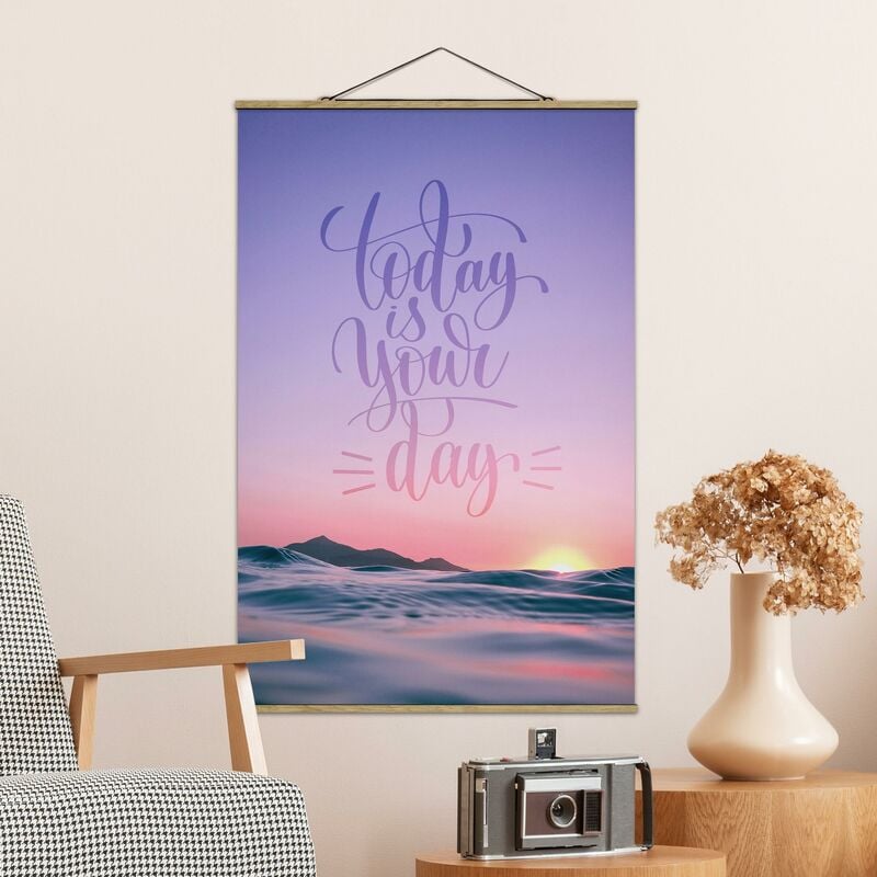 

Imagen de tela - Today Is Your Day Sunrise At Ocean - Alto 3:2 Dimensión LxA: 120cm x 80cm