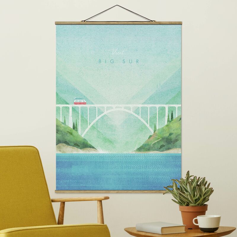 

Bilderwelten - Imagen de tela - Tourism Campaign - Big Sur - Alto 4:3 Dimensión LxA: 46.5cm x 35cm