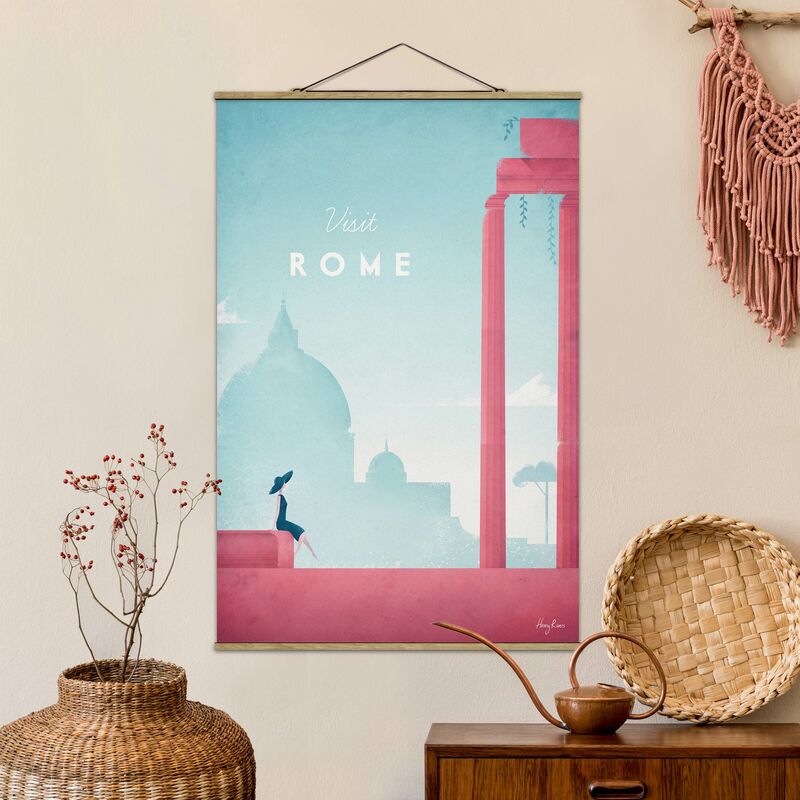 

Imagen de tela - Travel Poster - Rome - Alto 3:2 Dimensión LxA: 52.5cm x 35cm