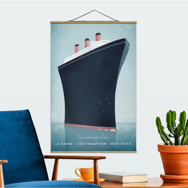

Imagen de tela - Travel Poster - Cruise Ship - Alto 3:2 Dimensión LxA: 120cm x 80cm