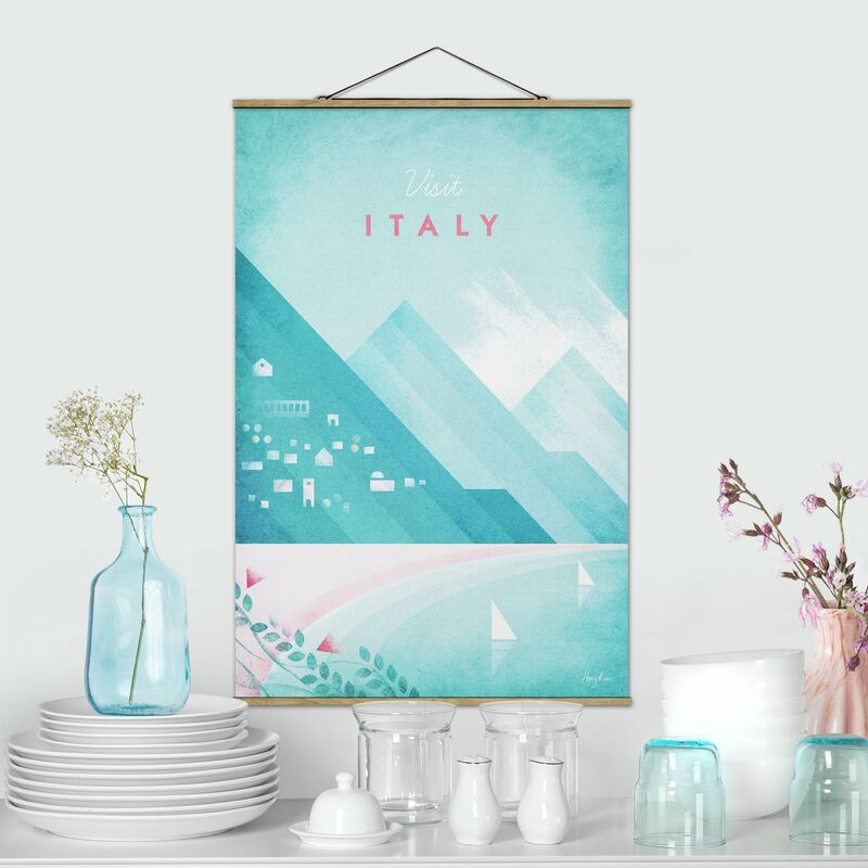 

Imagen de tela - Travel Poster - Italy - Alto 3:2 Dimensión LxA: 150cm x 100cm