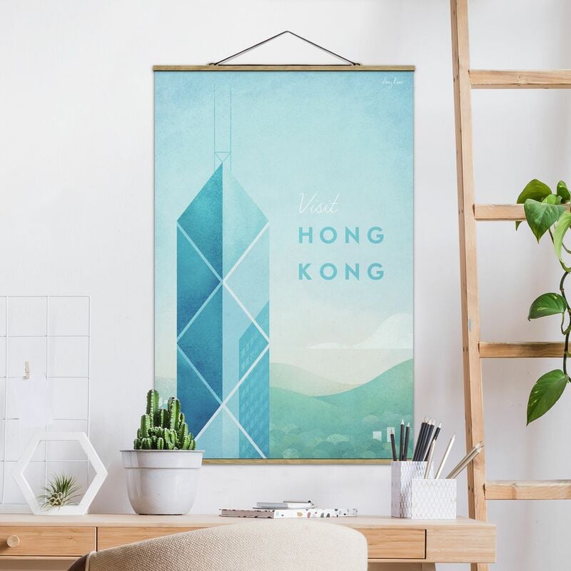 

Imagen de tela - Travel Poster - Hong Kong - Alto 3:2 Dimensión LxA: 150cm x 100cm