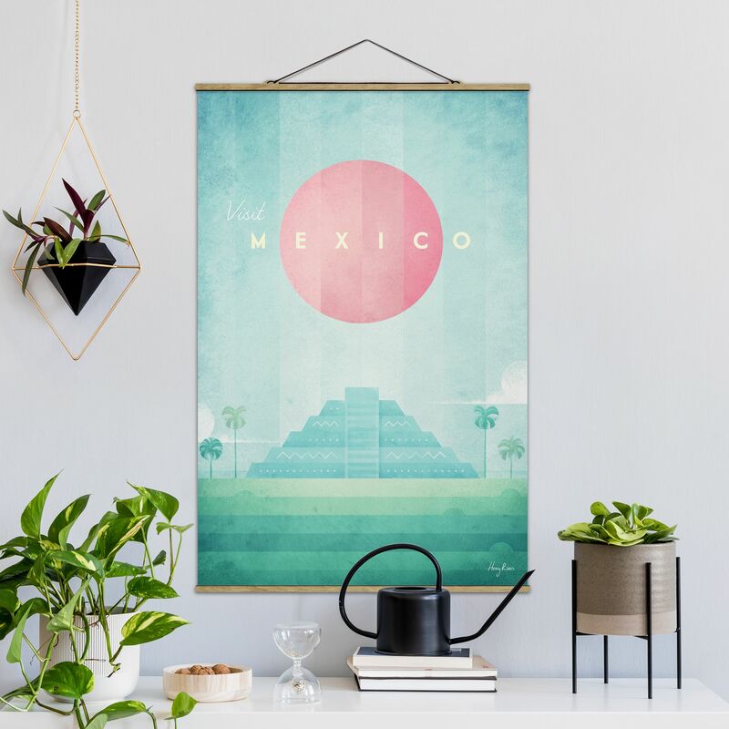 

Imagen de tela - Travel Poster - Mexico - Alto 3:2 Dimensión LxA: 150cm x 100cm