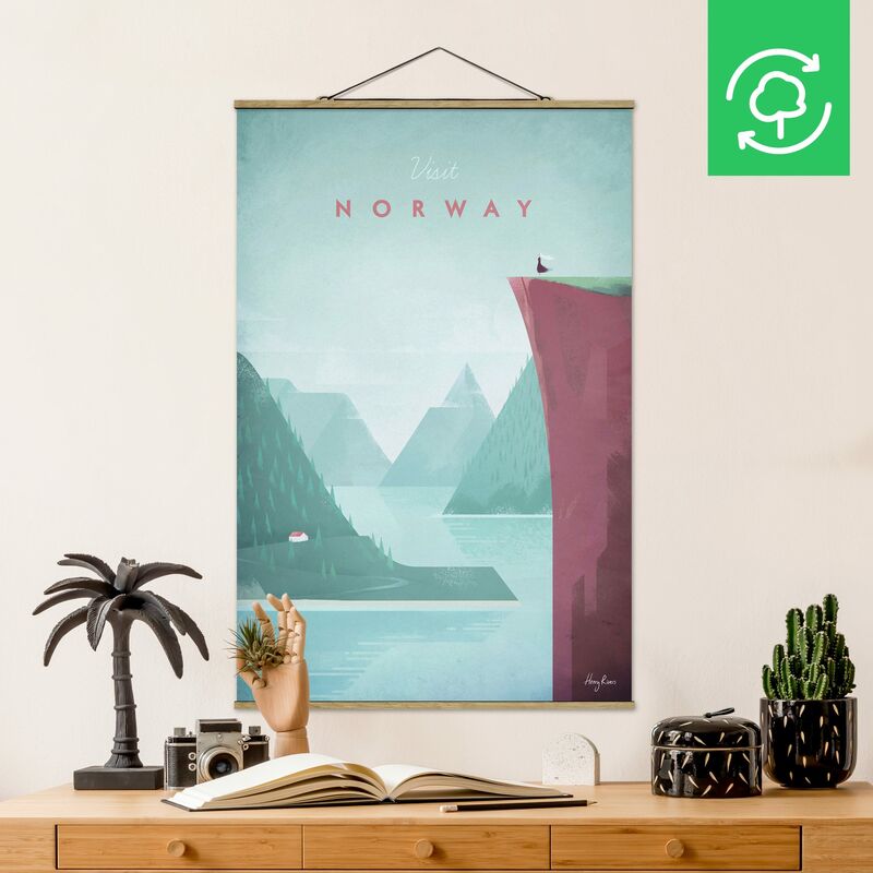

Imagen de tela - Travel Poster - Norway - Alto 3:2 Dimensión LxA: 52.5cm x 35cm