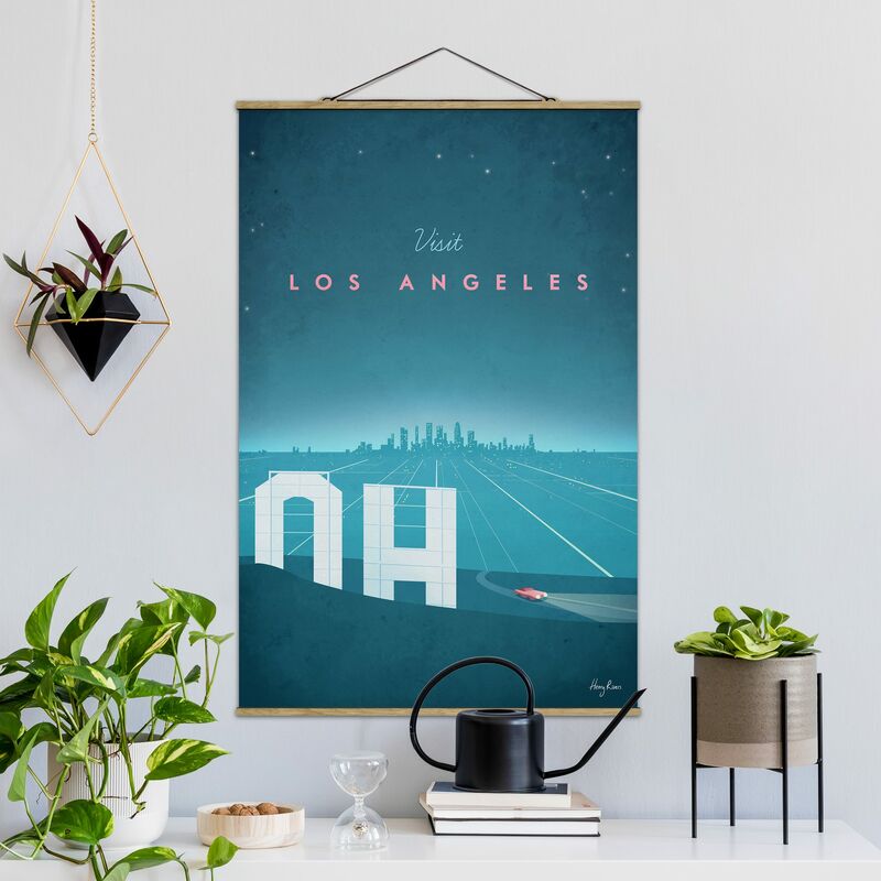 

Imagen de tela - Travel Poster - Los Angeles - Alto 3:2 Dimensión LxA: 52.5cm x 35cm