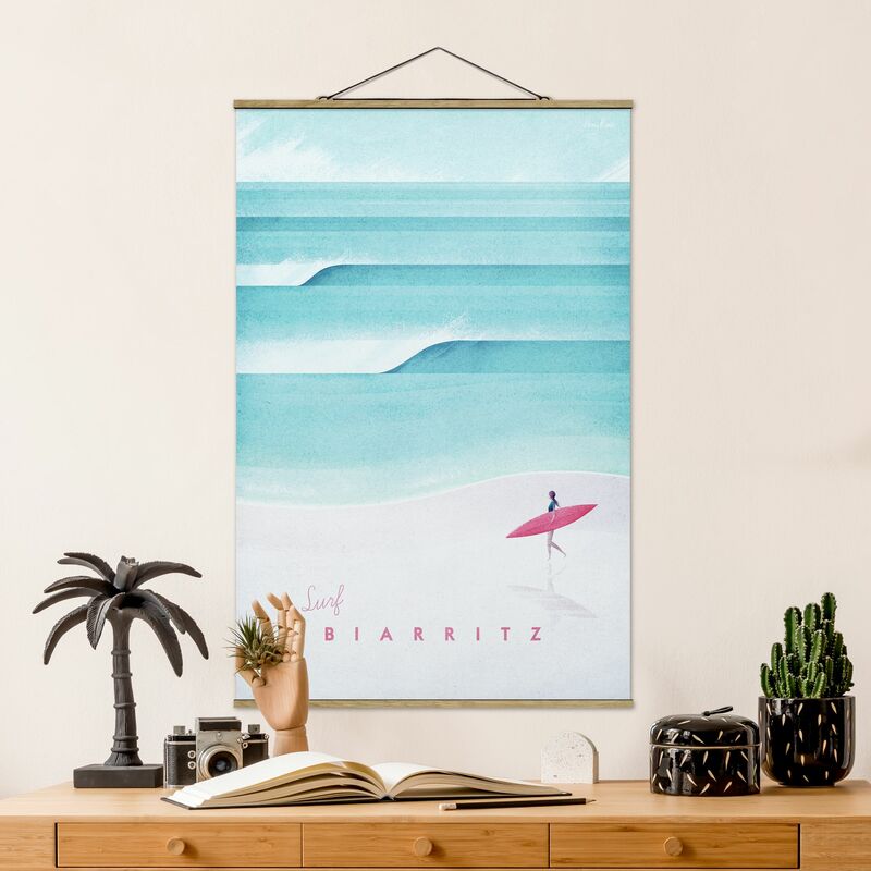 

Imagen de tela - Travel Poster - Biarritz - Alto 3:2 Dimensión LxA: 75cm x 50cm
