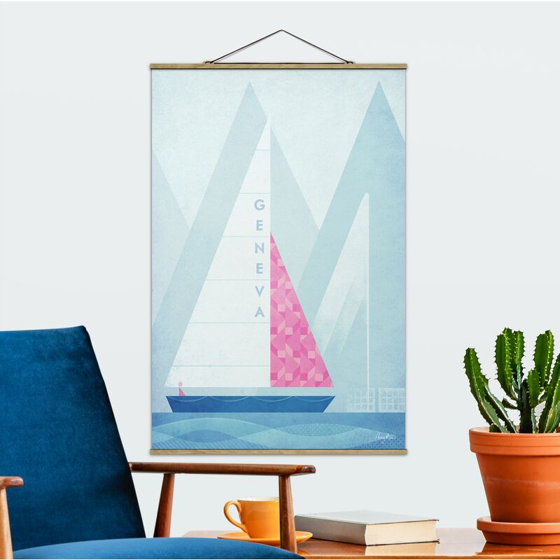 

Imagen de tela - Travel Poster - Genoa - Alto 3:2 Dimensión LxA: 120cm x 80cm