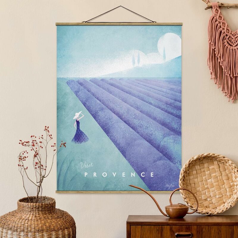 

Imagen de tela - Travel Poster - Provence - Alto 4:3 Dimensión LxA: 66.4cm x 50cm