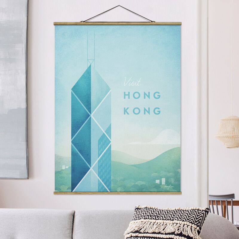 

Imagen de tela - Travel Poster - Hong Kong - Alto 4:3 Dimensión LxA: 66.4cm x 50cm
