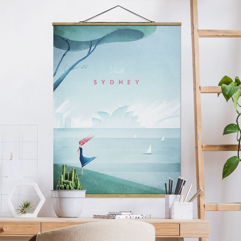 

Imagen de tela - Travel Poster - Sidney - Alto 4:3 Dimensión LxA: 66.4cm x 50cm