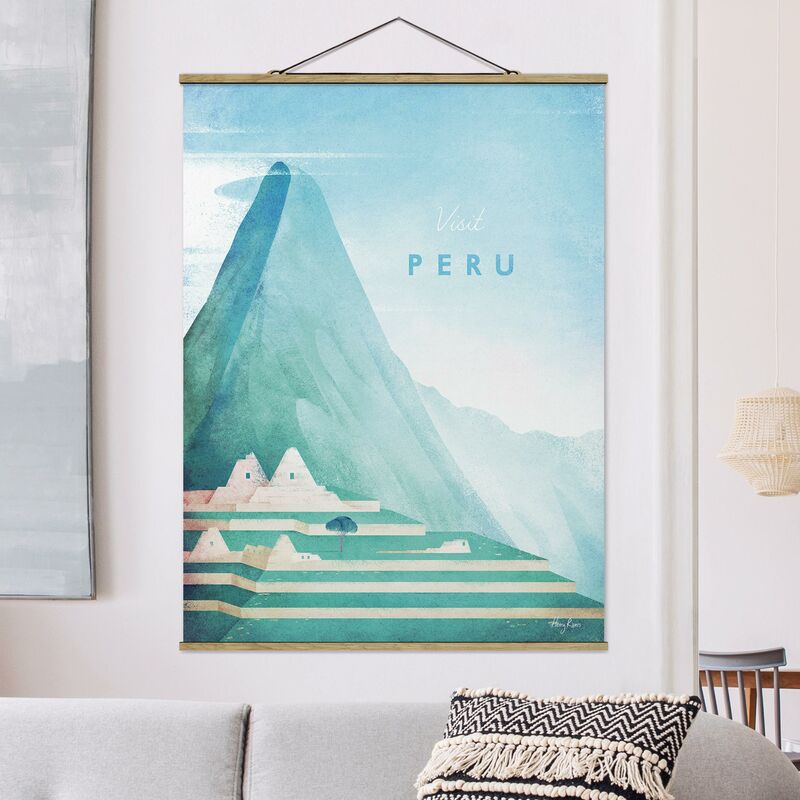 

Imagen de tela - Travel Poster - Peru - Alto 4:3 Dimensión LxA: 106.5cm x 80cm