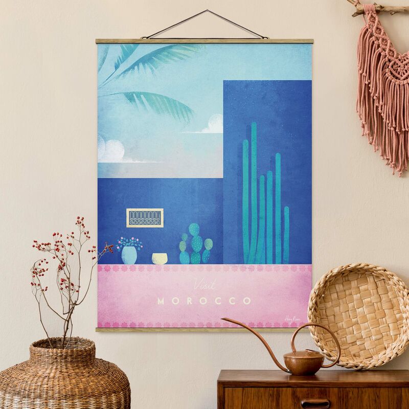 

Imagen de tela - Travel Poster - Morocco - Alto 4:3 Dimensión LxA: 66.4cm x 50cm