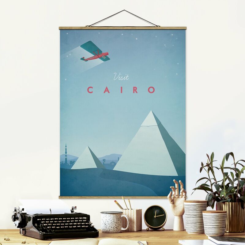 

Imagen de tela - Travel Poster - Cairo - Alto 4:3 Dimensión LxA: 133.5cm x 100cm
