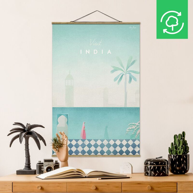 

Imagen de tela - Travel Poster - India - Alto 3:2 Dimensión LxA: 150cm x 100cm