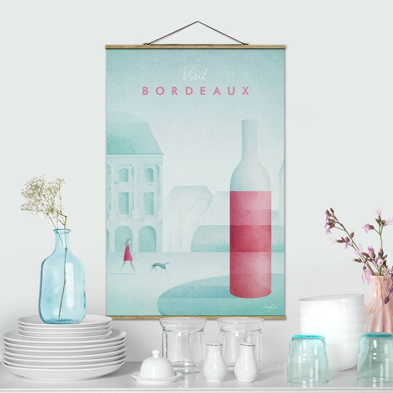 

Imagen de tela - Travel Poster - Bordeaux - Alto 3:2 Dimensión LxA: 150cm x 100cm