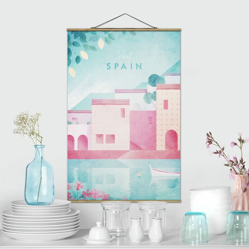 

Imagen de tela - Travel Poster - Spain - Alto 3:2 Dimensión LxA: 150cm x 100cm