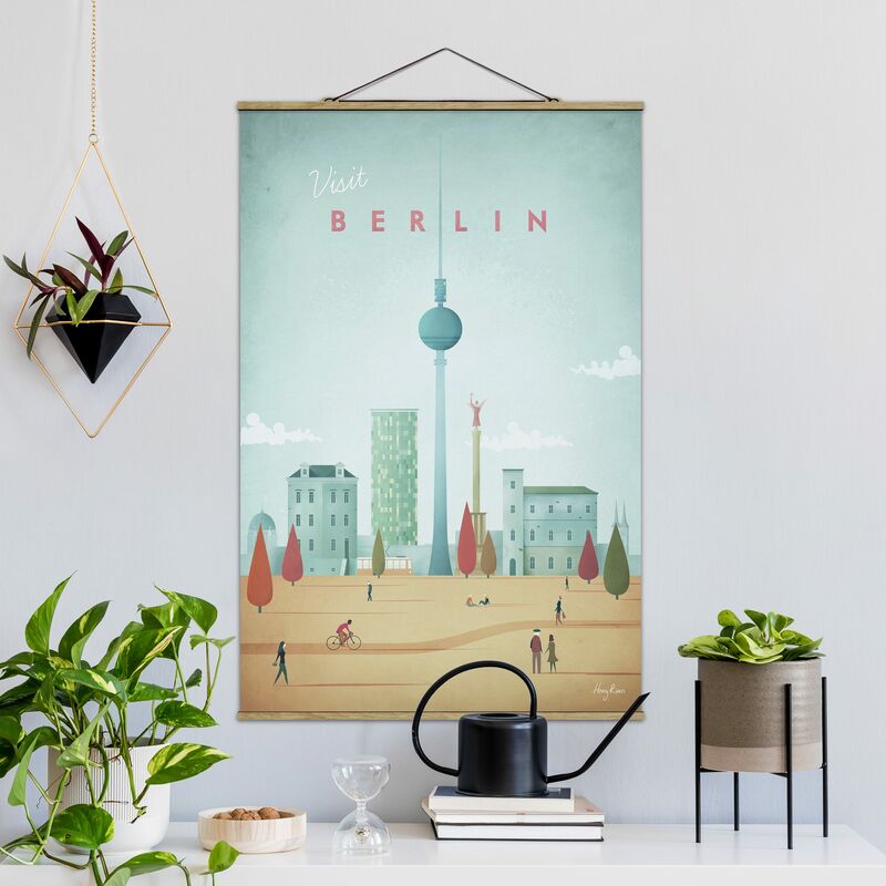 

Imagen de tela - Travel Poster - Berlin - Alto 3:2 Dimensión LxA: 150cm x 100cm