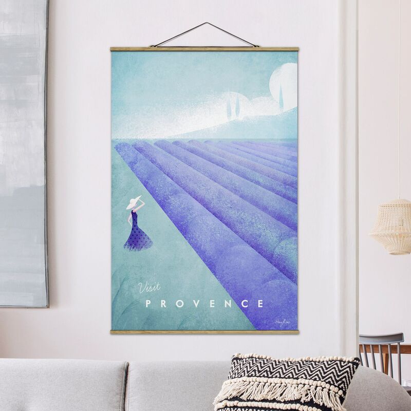 

Imagen de tela - Travel Poster - Provence - Alto 3:2 Dimensión LxA: 150cm x 100cm
