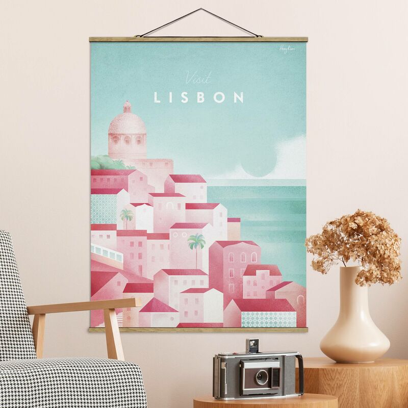 

Imagen de tela - Travel Poster - Lisbon - Alto 4:3 Dimensión LxA: 66.4cm x 50cm