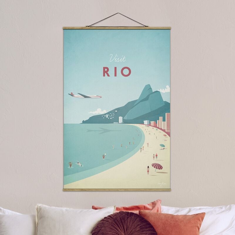 

Imagen de tela - Travel Poster - Rio De Janeiro - Alto 3:2 Dimensión LxA: 120cm x 80cm