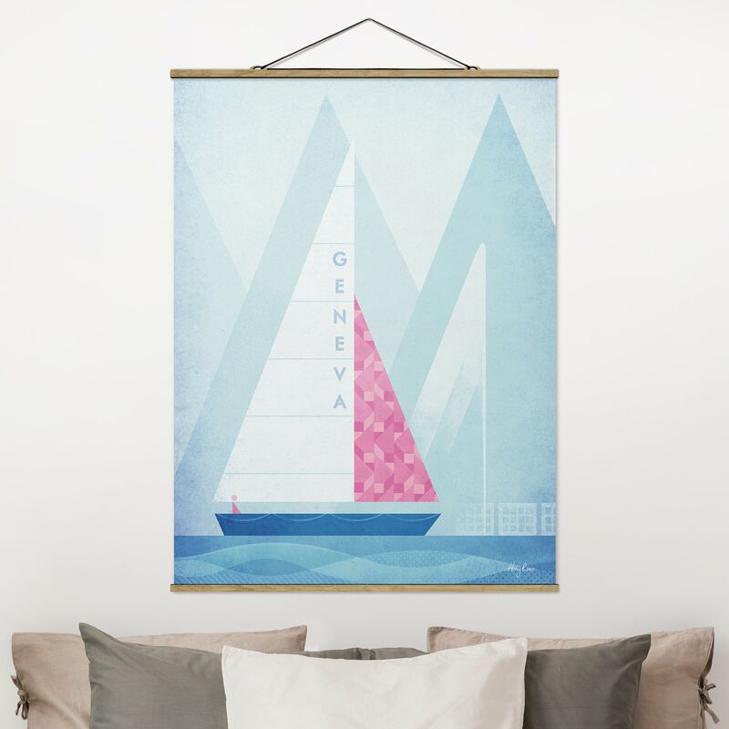 

Imagen de tela - Travel Poster - Genoa - Alto 4:3 Dimensión LxA: 106.5cm x 80cm