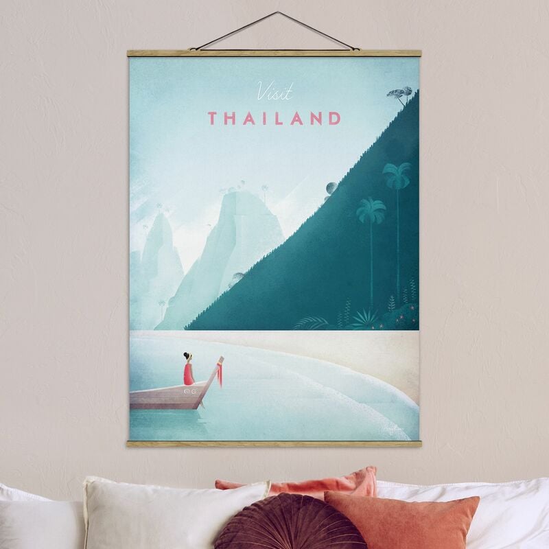 

Imagen de tela - Travel Poster - Thailand - Alto 4:3 Dimensión LxA: 106.5cm x 80cm