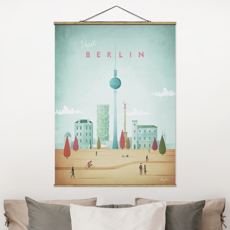 

Imagen de tela - Travel Poster - Berlin - Alto 4:3 Dimensión LxA: 46.5cm x 35cm