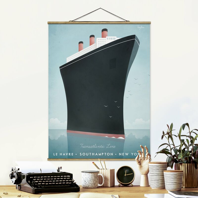 

Imagen de tela - Travel Poster - Cruise Ship - Alto 4:3 Dimensión LxA: 66.4cm x 50cm