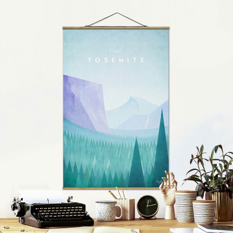 

Imagen de tela - Travel Poster - Yosemite Park - Alto 3:2 Dimensión LxA: 120cm x 80cm