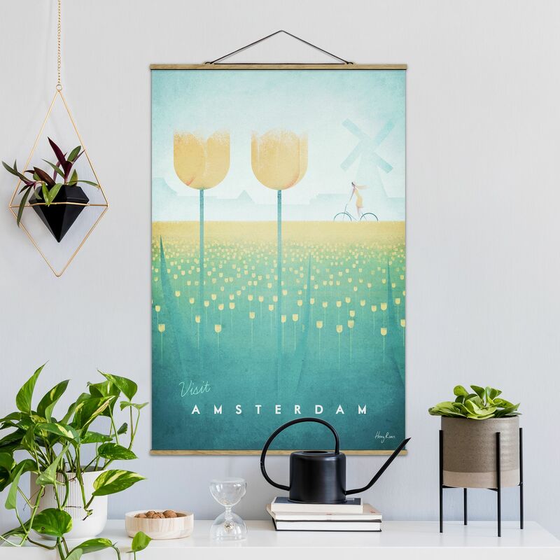 

Imagen de tela - Travel Poster - Amsterdam - Alto 3:2 Dimensión LxA: 75cm x 50cm