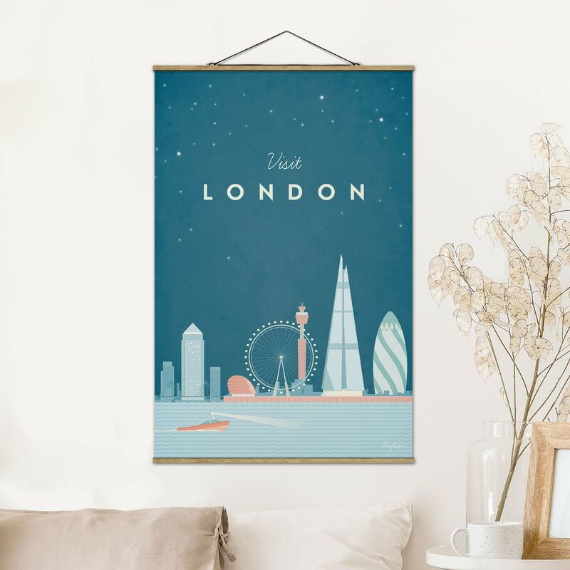 

Imagen de tela - Travel Poster - London - Alto 3:2 Dimensión LxA: 120cm x 80cm