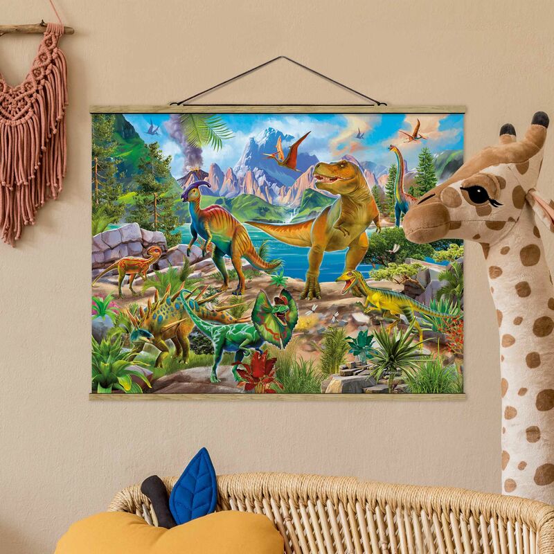 

Imagen de tela - T-Rex And Parasaurolophus - Apaisado 3:4 Dimensión LxA: 75cm x 100cm