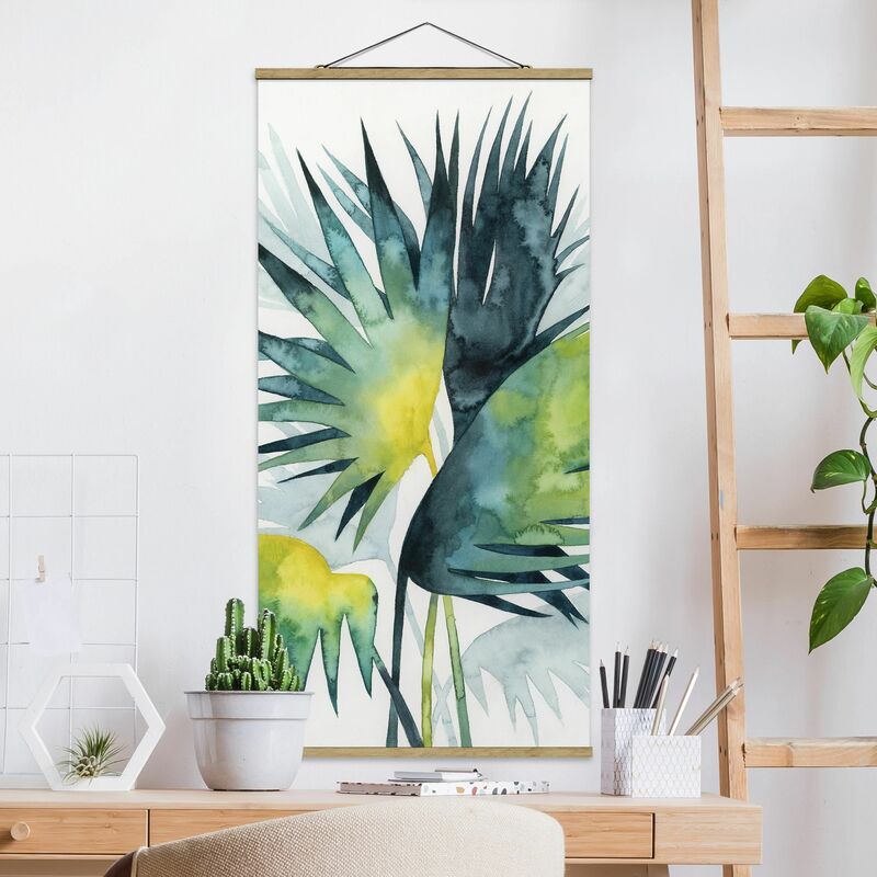 

Imagen de tela - Tropical Foliage - Fan Palm - Alto 2:1 Dimensión LxA: 70cm x 35cm