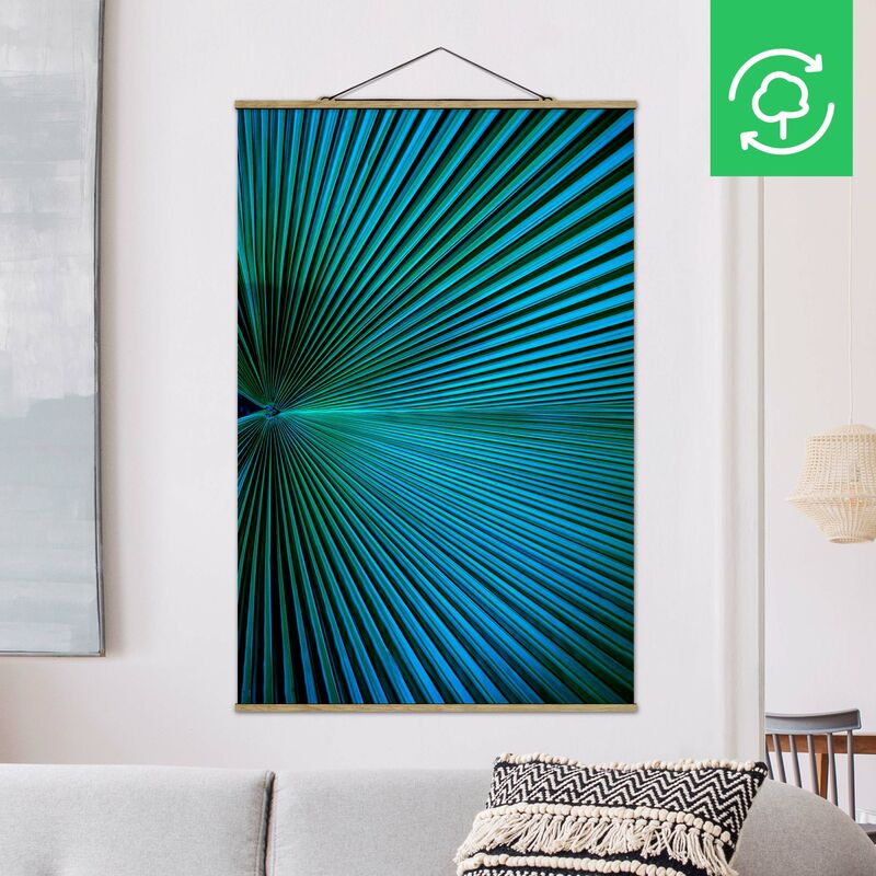 

Imagen de tela - Tropical Plants Palm Leaf In Turquoise II - Alto 3:2 Dimensión LxA: 52.5cm x 35cm