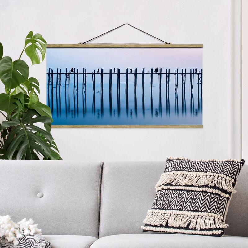 

Imagen de tela - U Bein Bridge In Myanmar - Apaisado 1:2 Dimensión LxA: 40cm x 80cm