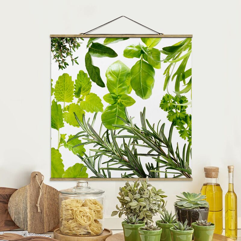 

Imagen de tela - Various Herbs - Cuadrado 1:1 Dimensión LxA: 35cm x 35cm