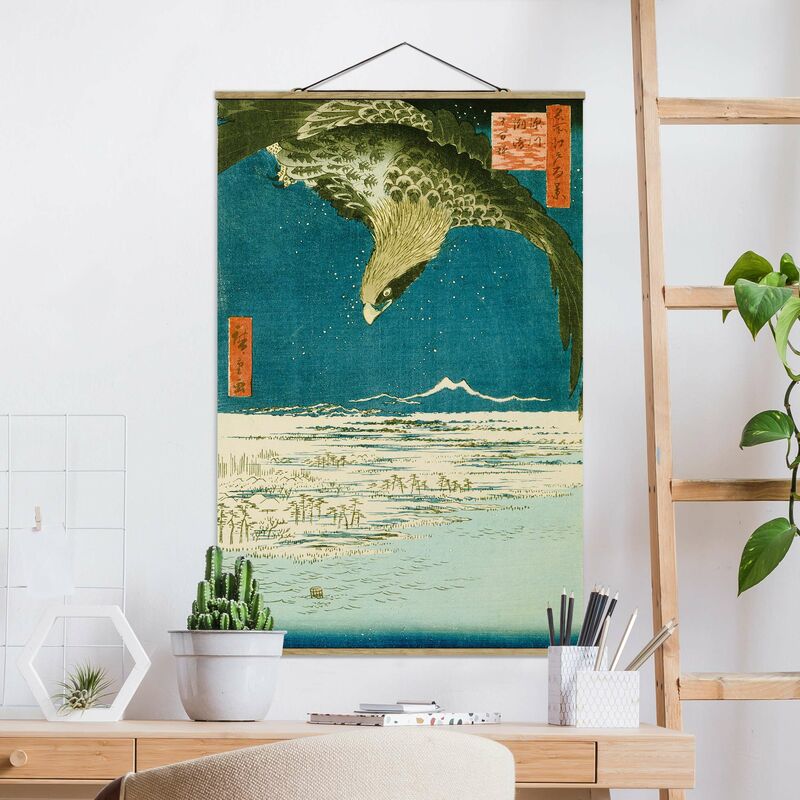 

Imagen de tela - Utagawa Hiroshige - The Hundred Thousand Tsubo Level - Alto 3:2 Dimensión LxA: 75cm x 50cm