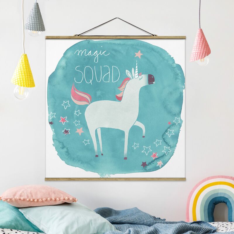 

Imagen de tela - Unicorn Force - Magic - Cuadrado 1:1 Dimensión LxA: 80cm x 80cm