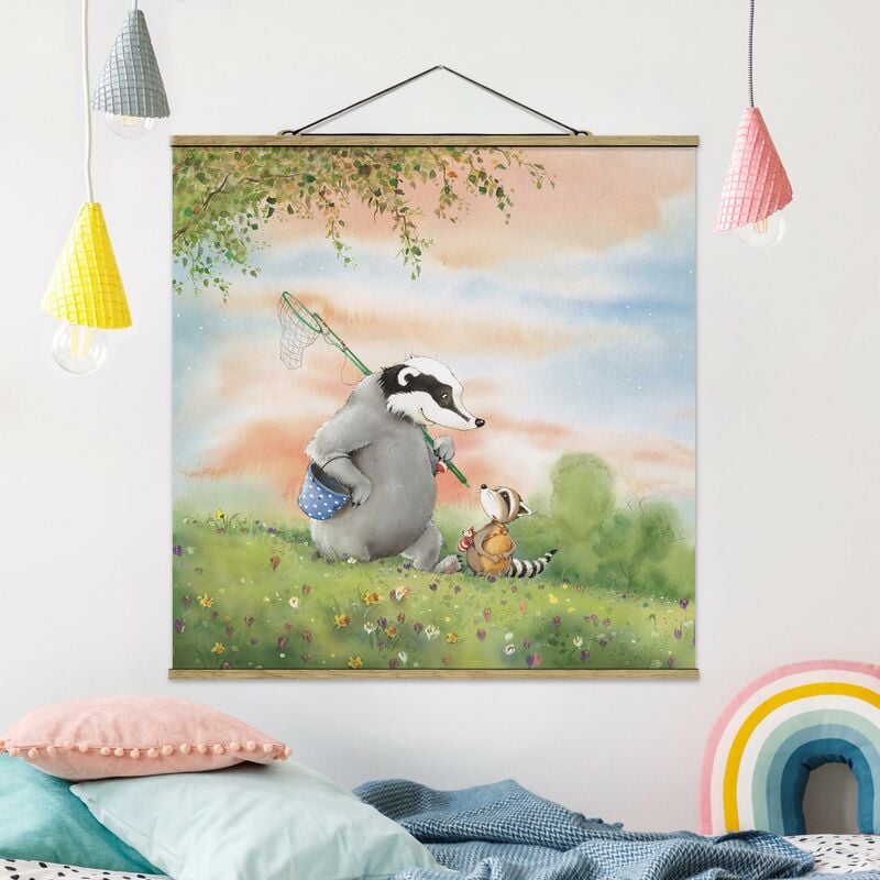 

Imagen de tela - Vasily Raccoon - Vasily And Sibelius Hike - Cuadrado 1:1 Dimensión LxA: 100cm x 100cm