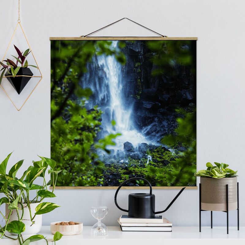

Imagen de tela - View Of Waterfall - Cuadrado 1:1 Dimensión LxA: 80cm x 80cm