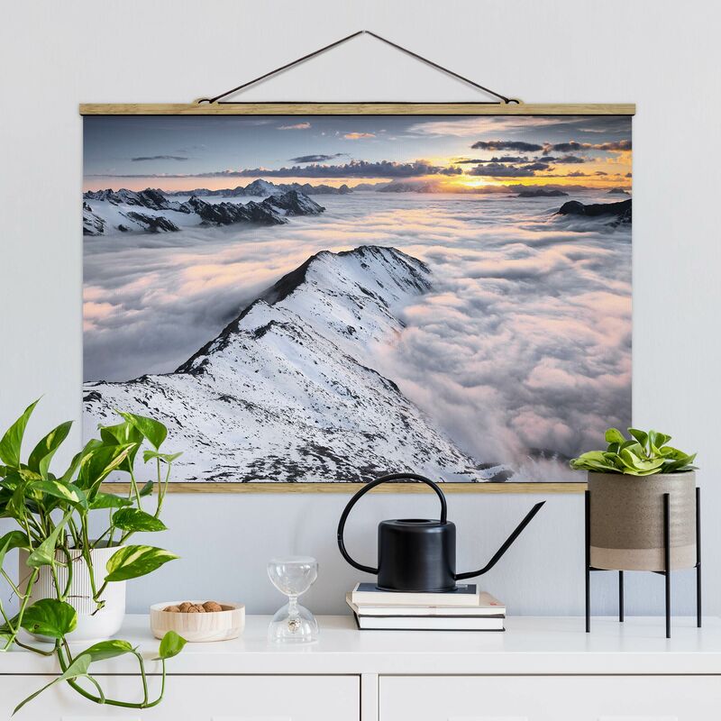 

Imagen de tela - View Of Clouds And Mountains - Apaisado 2:3 Dimensión LxA: 23.5cm x 35cm