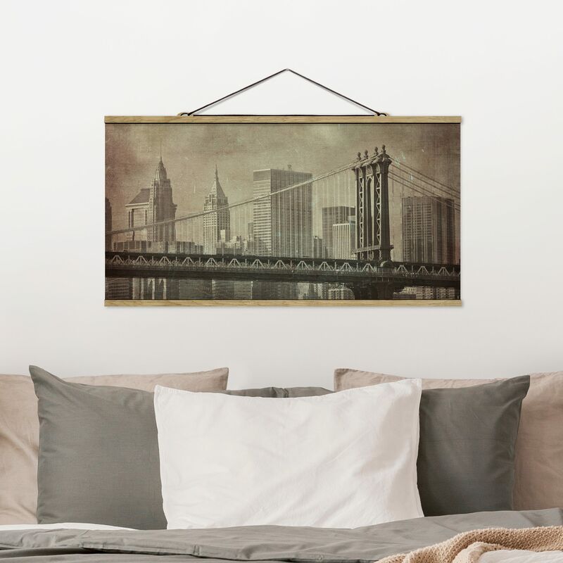 

Imagen de tela - Vintage New York City - Apaisado 1:2 Dimensión LxA: 50cm x 100cm